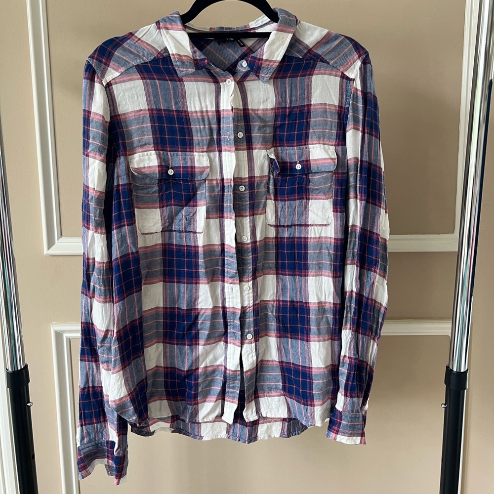 Paige button down flannel shirt